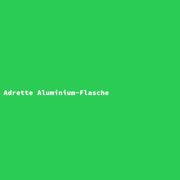 Adrette Aluminium-Flasche