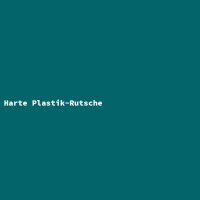 Harte Plastik-Rutsche