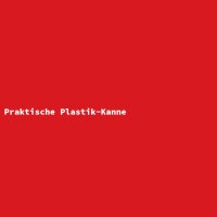 Praktische Plastik-Kanne