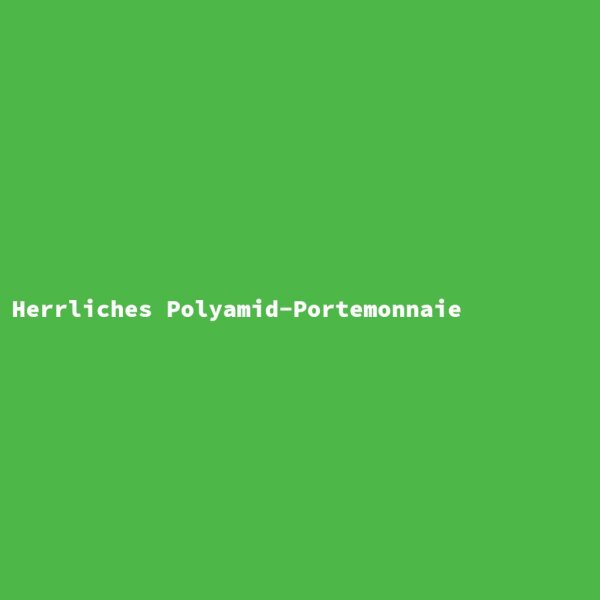 Herrliches Polyamid-Portemonnaie