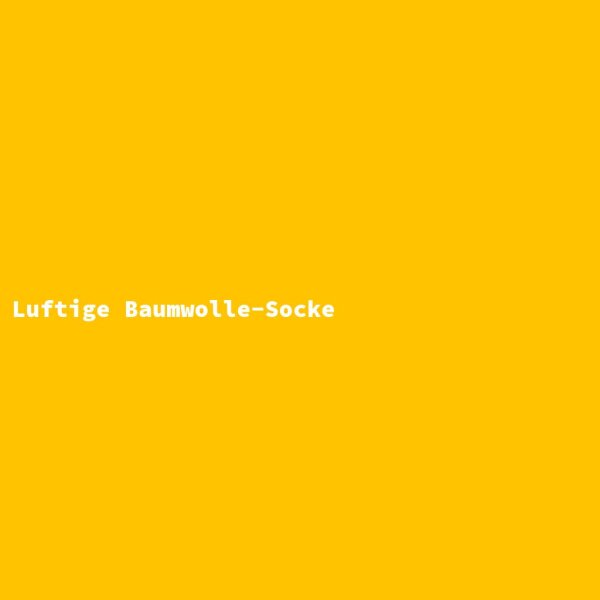 Luftige Baumwolle-Socke
