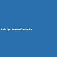 Luftige Baumwolle-Socke