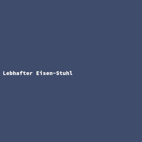 Lebhafter Eisen-Stuhl